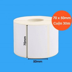 Decal nhiệt in tem nhãn 70x50, cuộn 30m